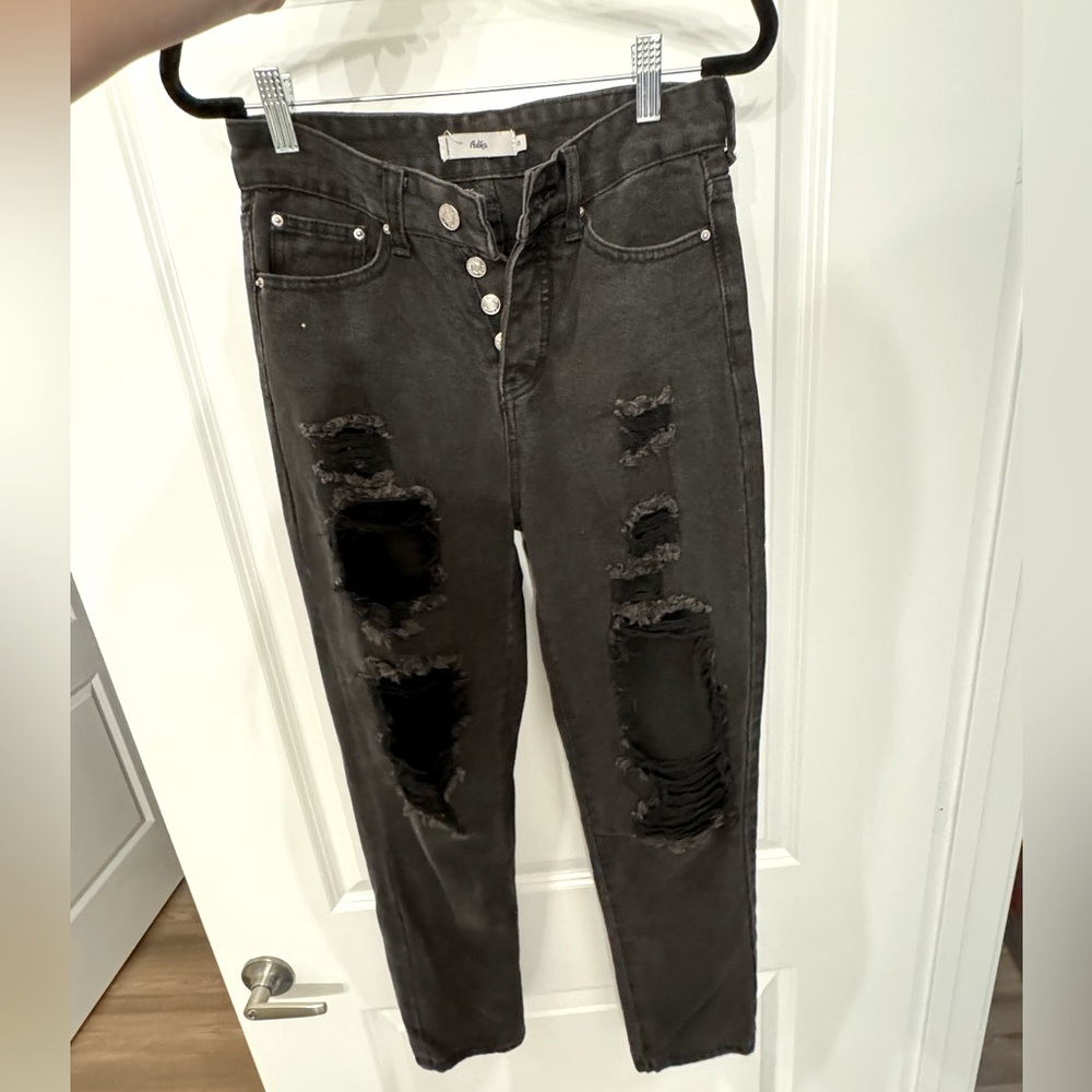 Adika ripped straight leg jeans